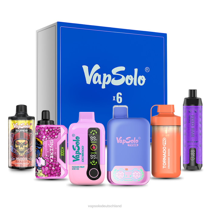 VapSolo Deutschland - zufällige Geschmacksrichtungen VapSolo Überraschungsbox-Set 480B25