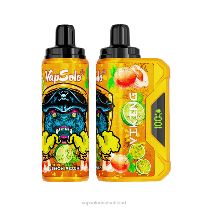 VapSolo Deutschland - Zitronenpfirsich VapSolo VIKING Einweg-Vapor 480B41
