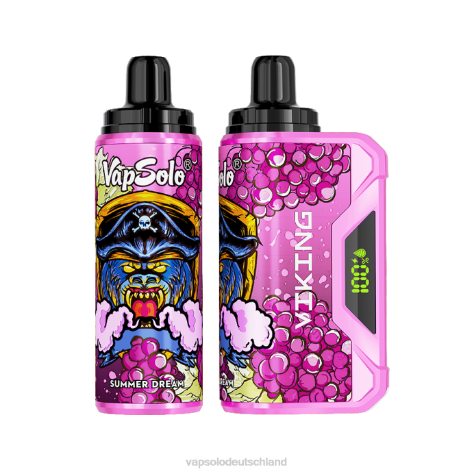 VapSolo Geschmack - Sommertraum VapSolo VIKING Einweg-Vapor 480B47