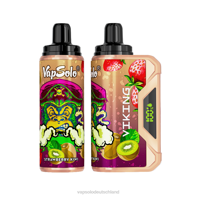 VapSolo Kaufen - Erdbeer-Kiwi VapSolo VIKING Einweg-Vapor 480B44