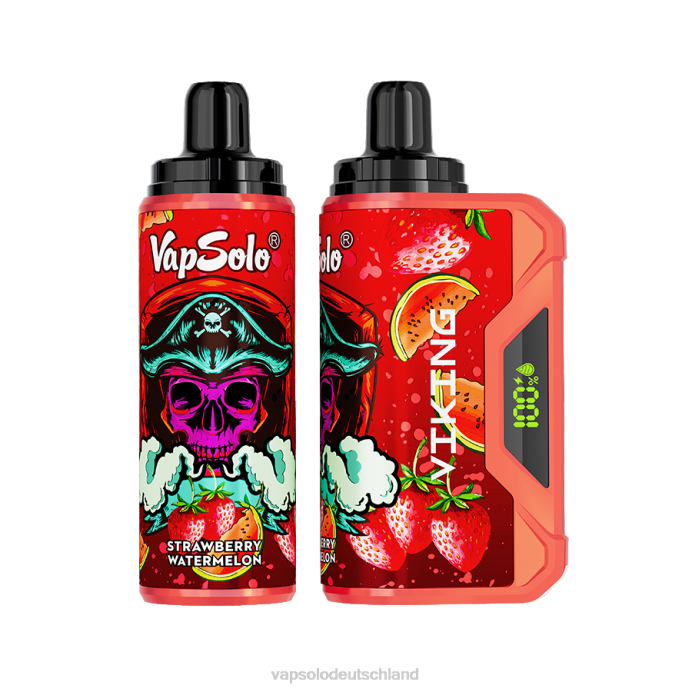 VapSolo Nikotin - Erdbeerwassermelone VapSolo VIKING Einweg-Vapor 480B46