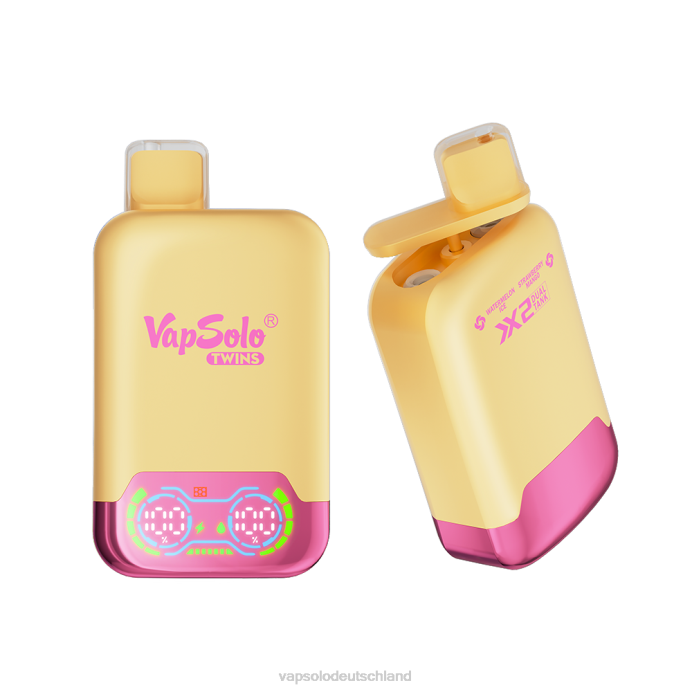 VapSolo Berlin - Wassermeloneneis und Erdbeermango VapSolo TWINS Einweg-Vapor 480B35