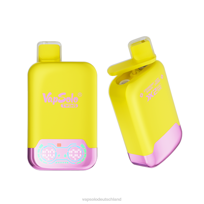 VapSolo Wholesale - Erdbeer-Banane und prickelnde Kirsche VapSolo TWINS Einweg-Vapor 480B32
